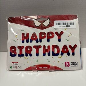 Spider Man Happy Birthday Balloons